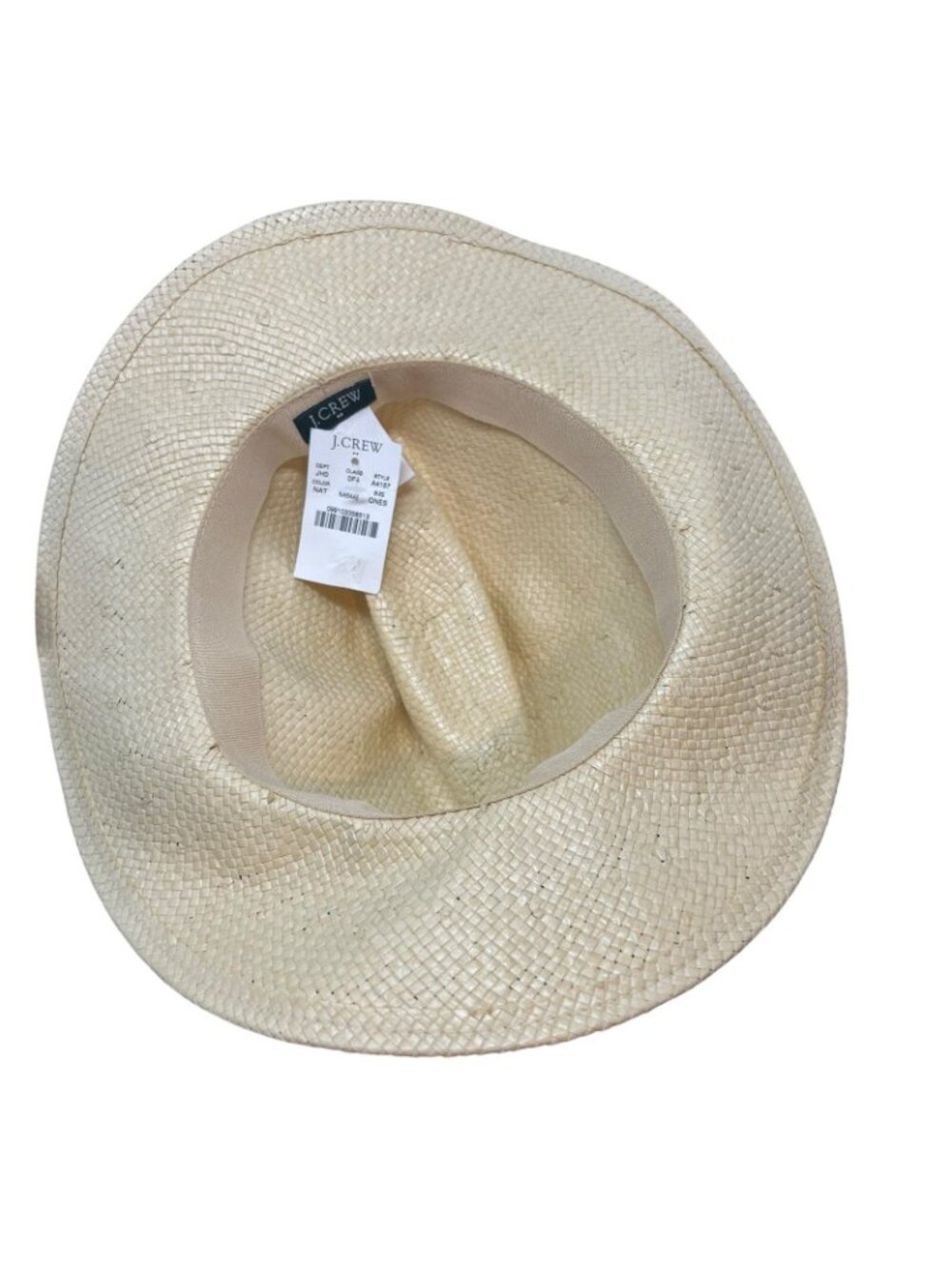 J Crew Factory Panama Sun Paper Straw Hat Women's One Size 7 Tan NWT A4157 - Picture 7 of 10